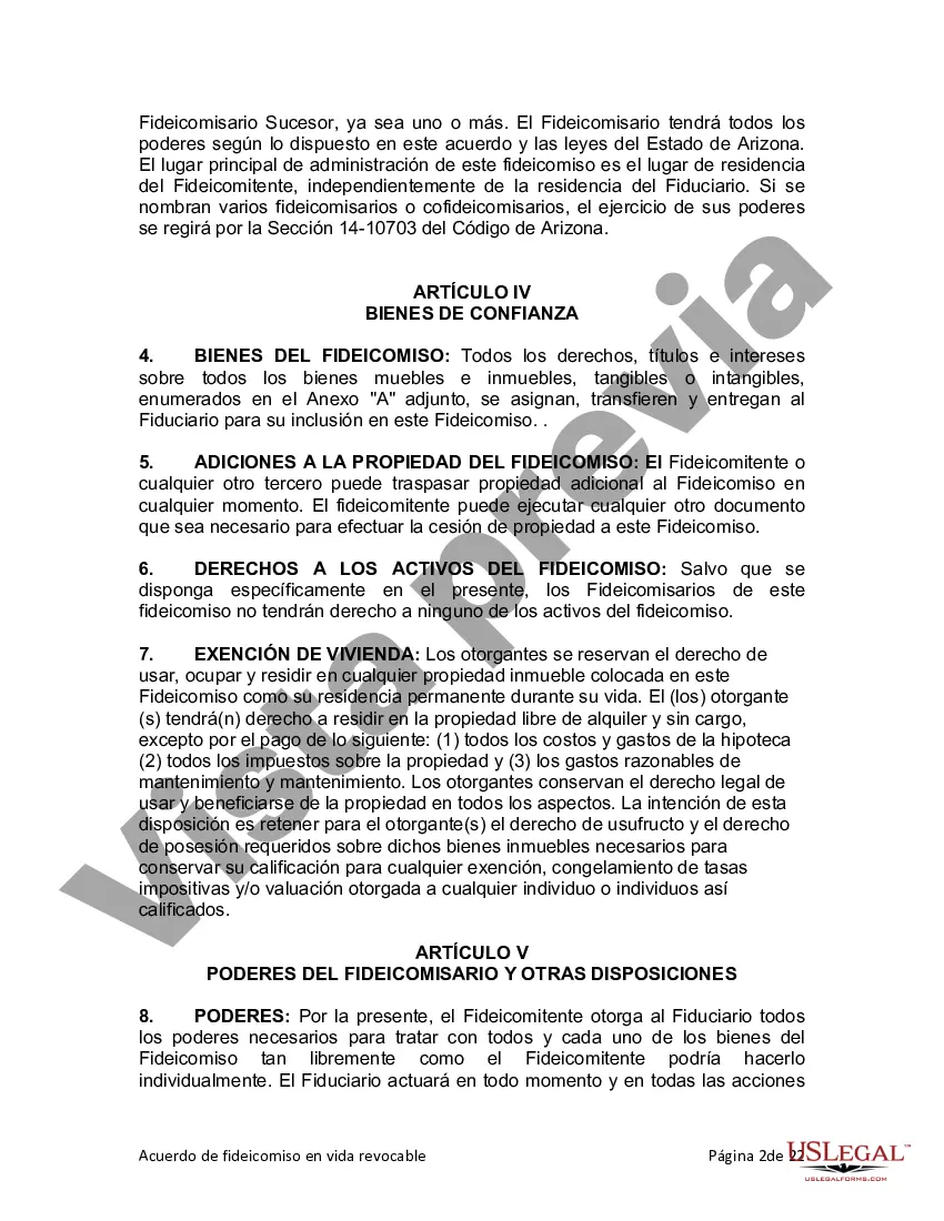Preview Fideicomiso en vida para esposo y esposa con hijos menores o adultos
