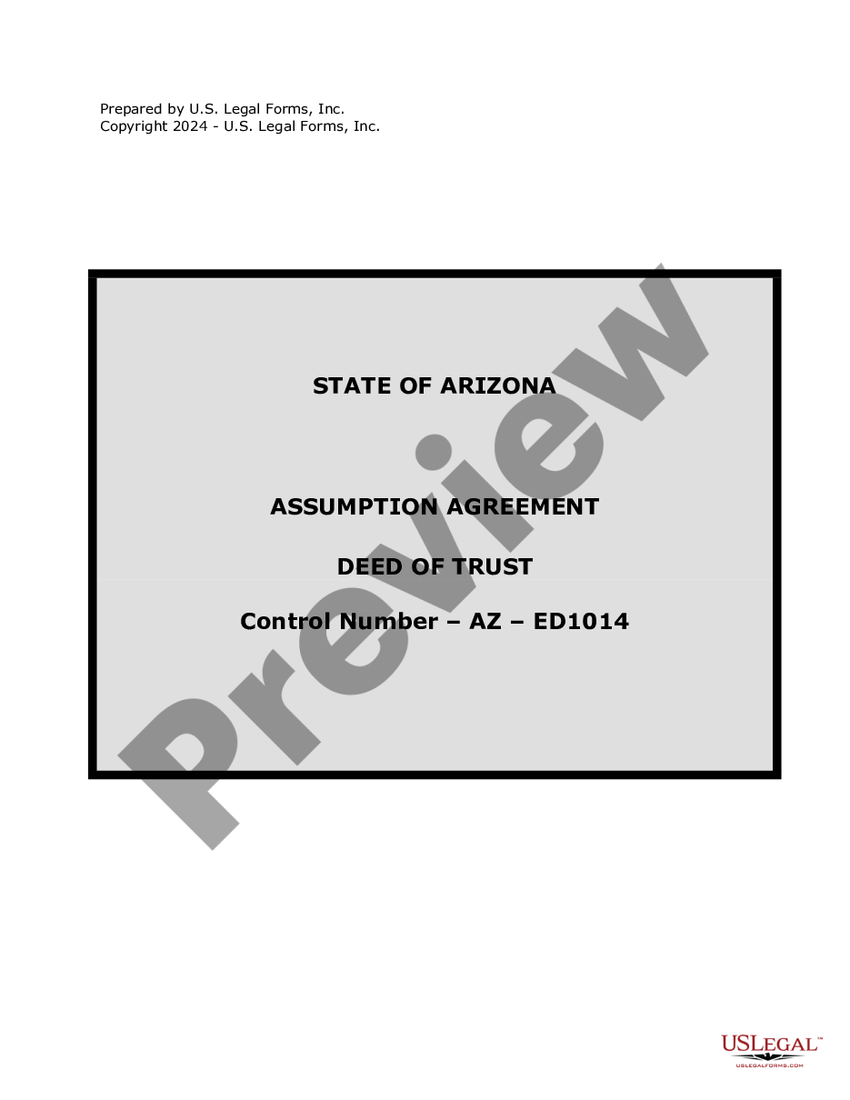 page 0 Assumption Agreement of Deed of Trust and Release of Original Mortgagors preview