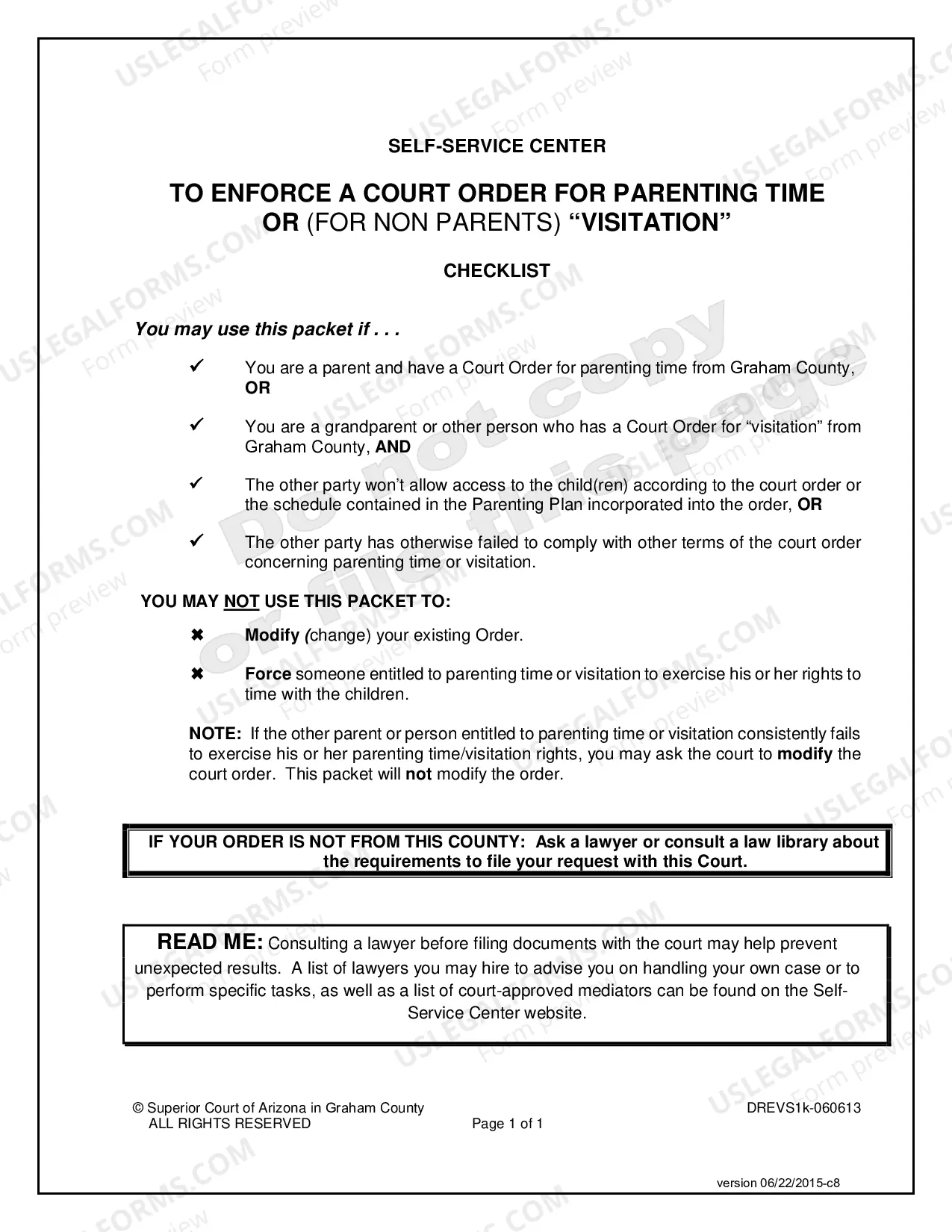 Preview To Enforce a Court Order for Parenting Time