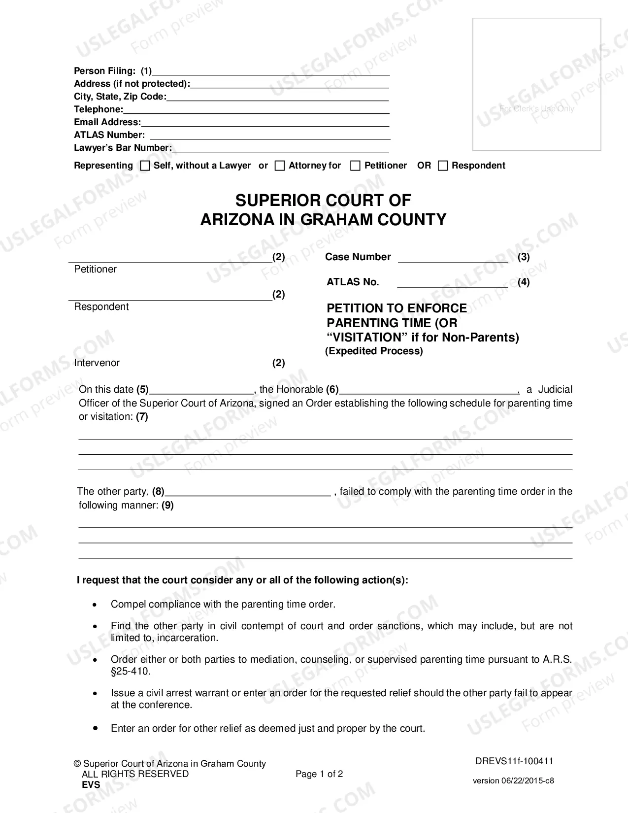 Preview To Enforce a Court Order for Parenting Time