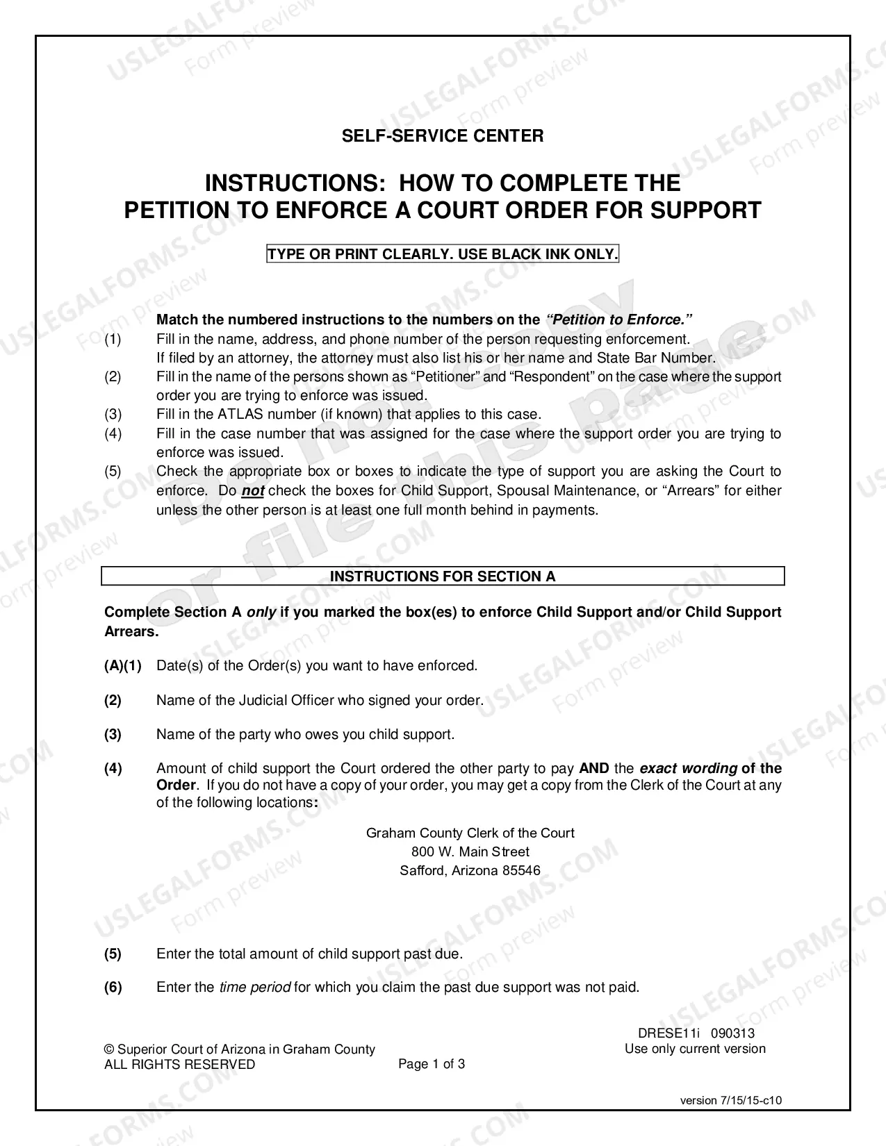 Preview To Enforce a Court Order to Pay Support
