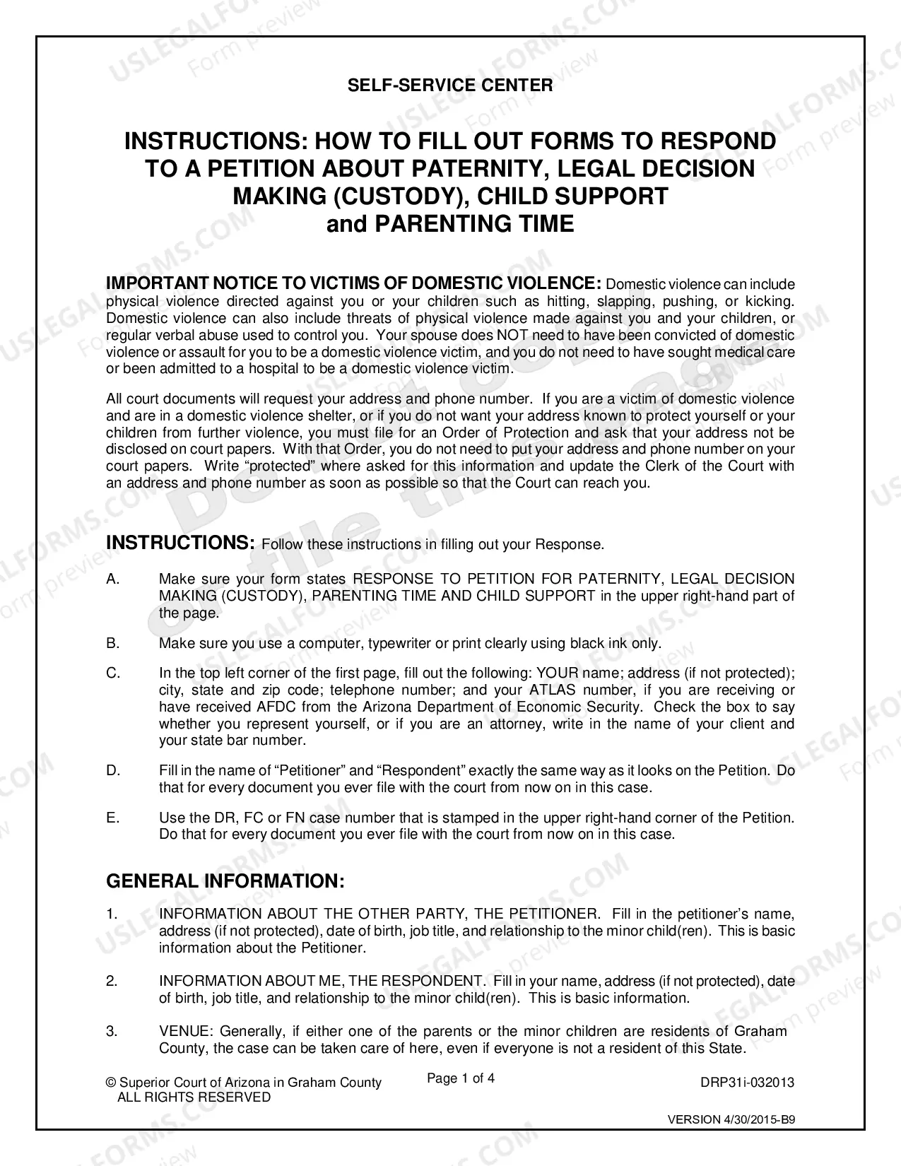 Preview Paternity Packet