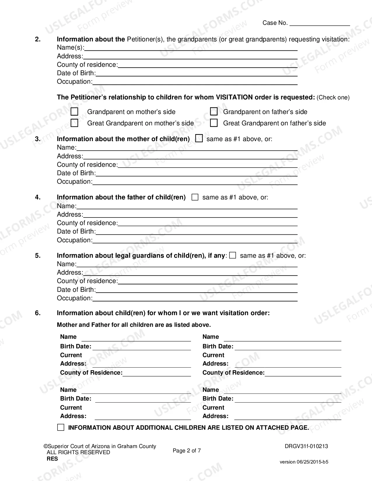 Preview Response to Petition to Establish Grandparent Visitation