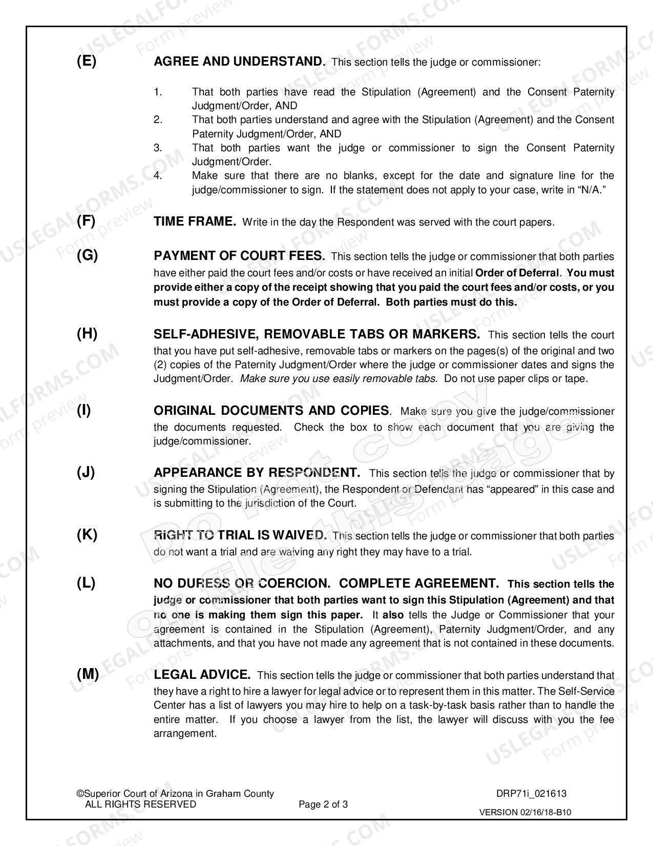 Preview Paternity Decree by Consent or Agreement of Both Parties