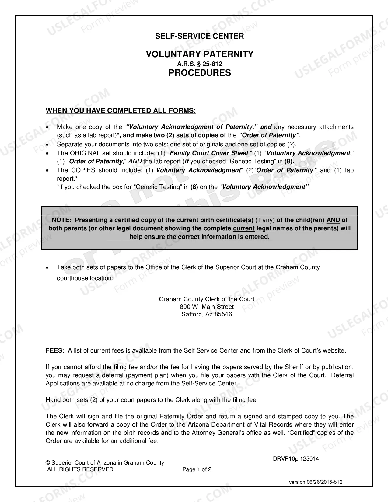Preview Voluntary Paternity