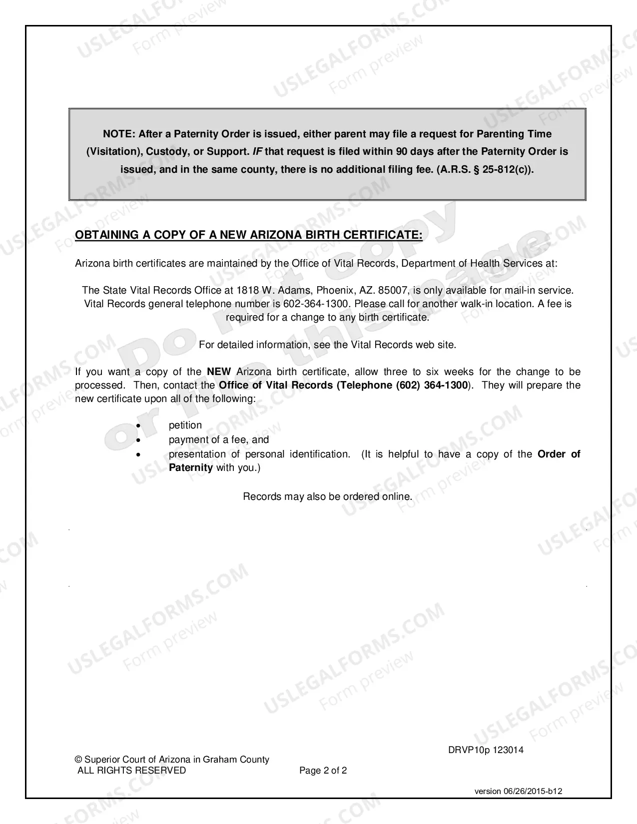Preview Voluntary Paternity
