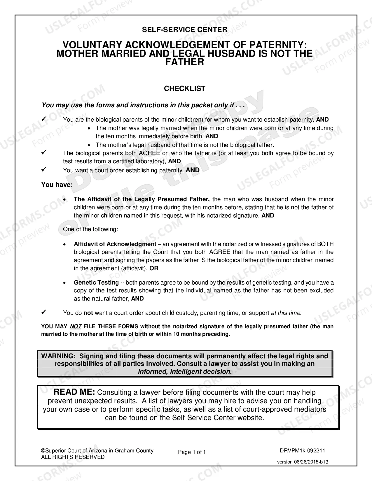 Preview Voluntary Paternity-Mom Married