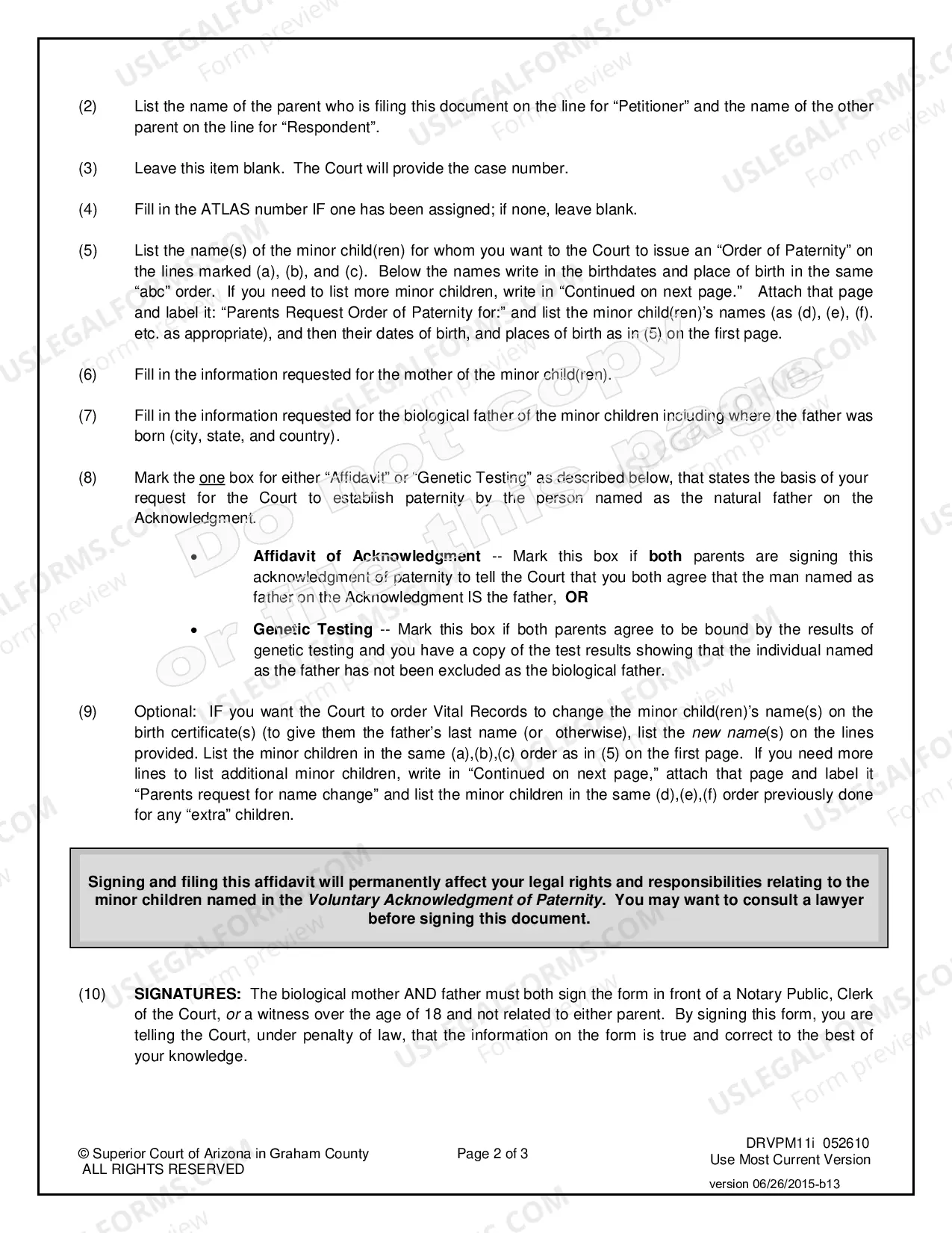 Preview Voluntary Paternity-Mom Married