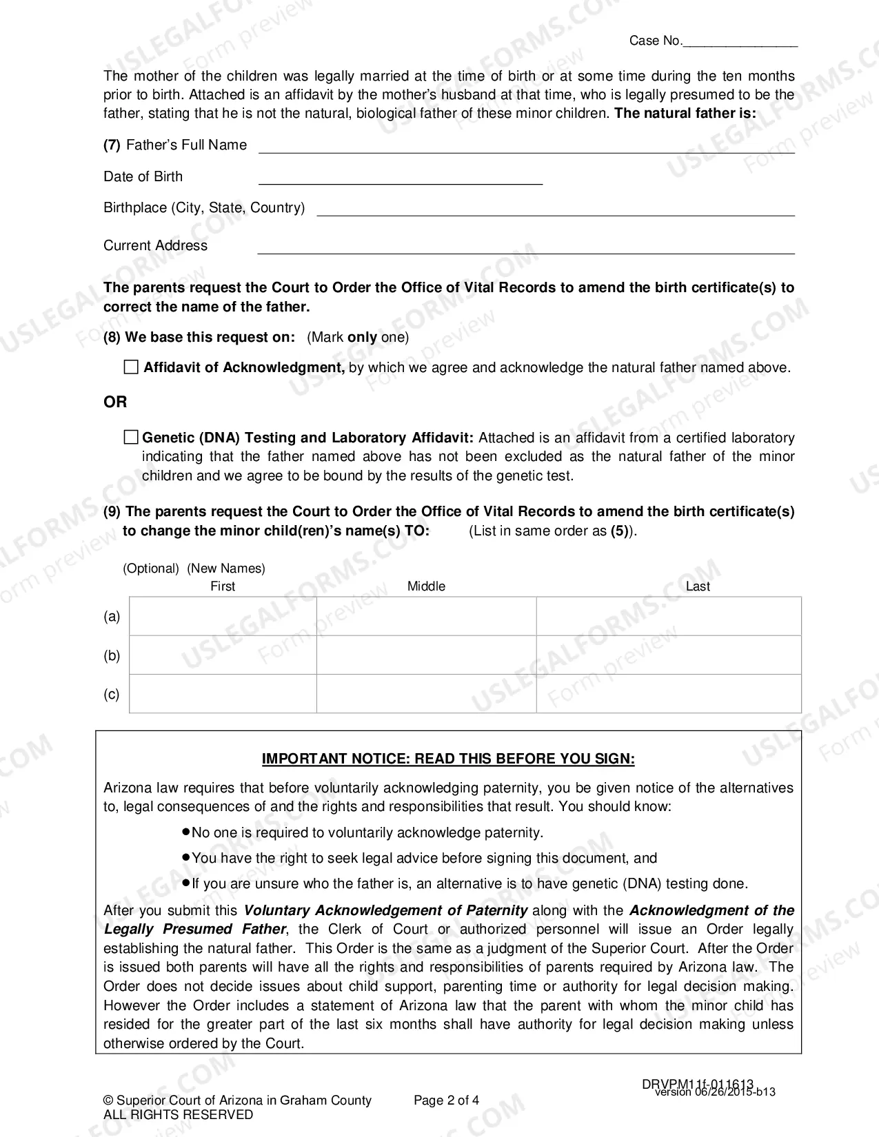 Preview Voluntary Paternity-Mom Married