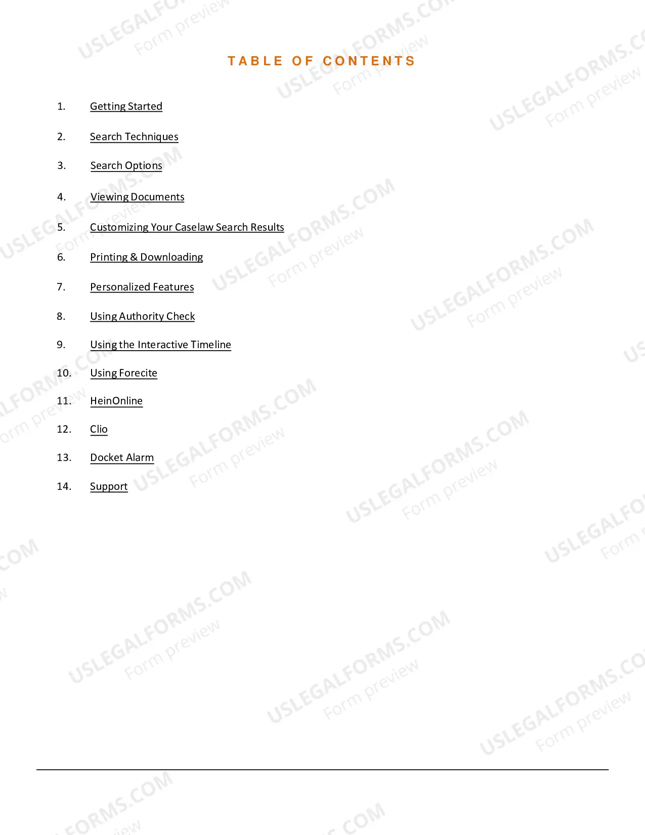 Preview Fastcase User Guide