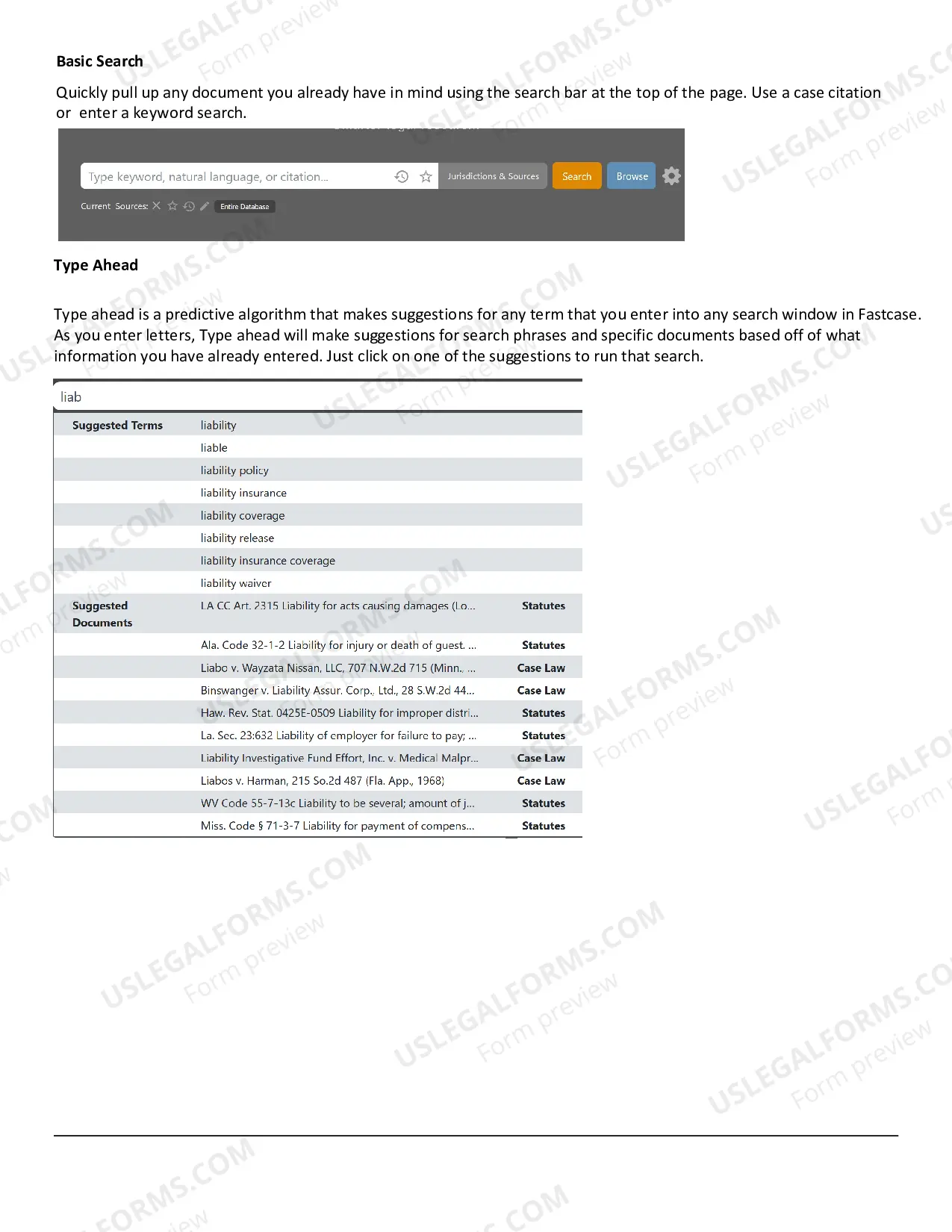 Preview Fastcase User Guide