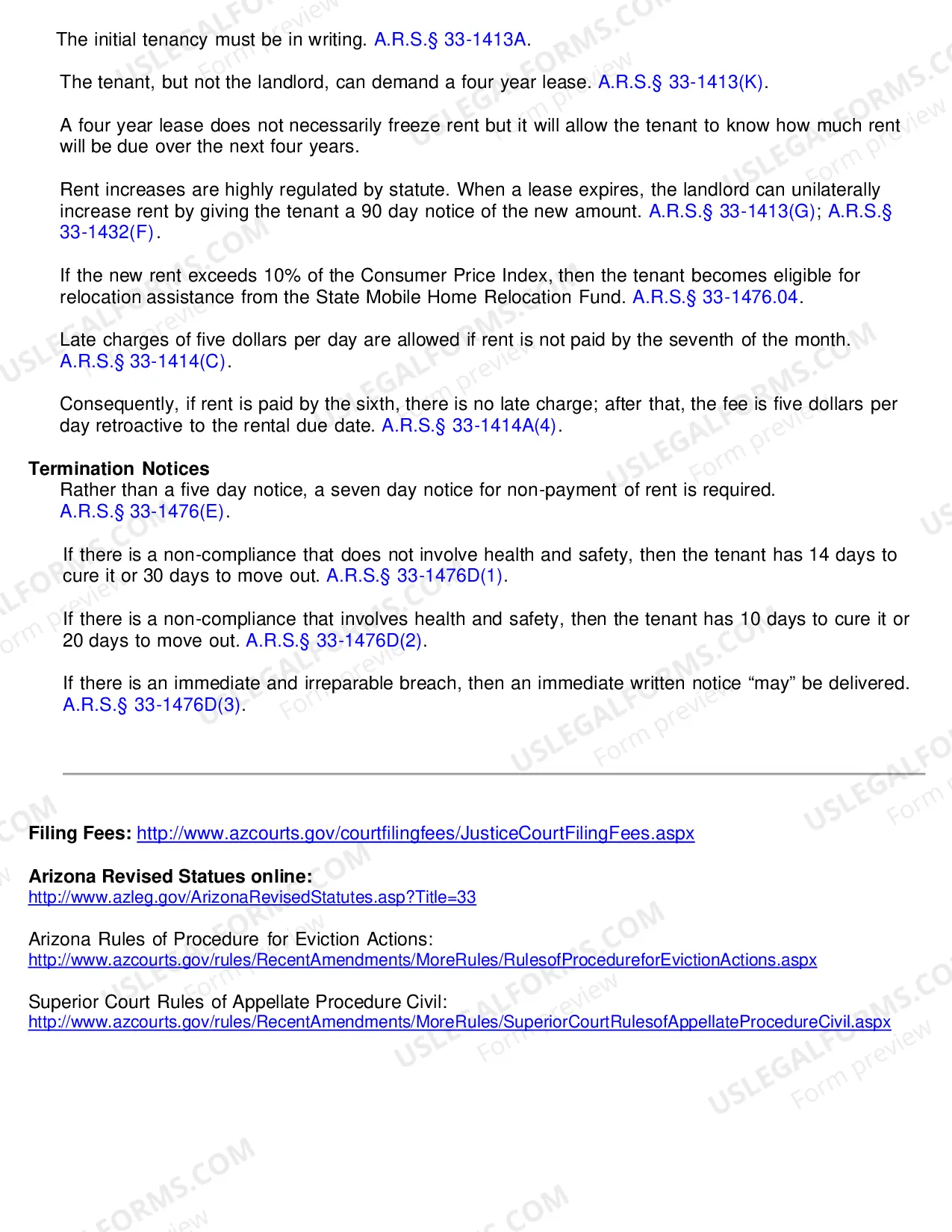 Preview Landlord / Tenant Important Information