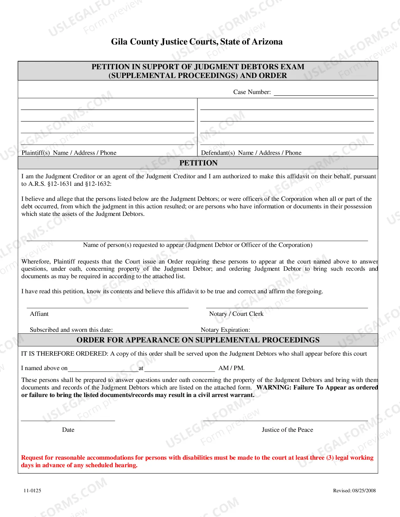 Preview Debtors Examination