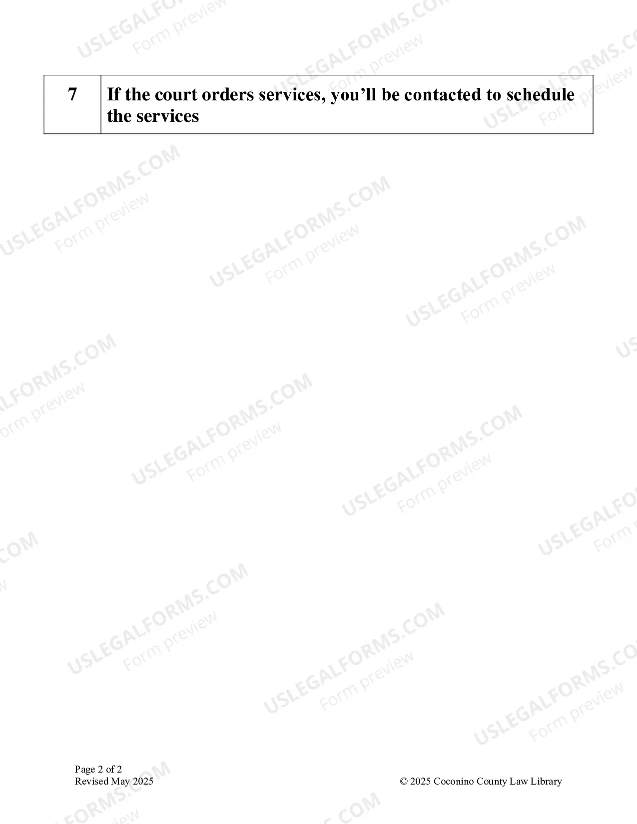 Preview Packet for Family Court Services