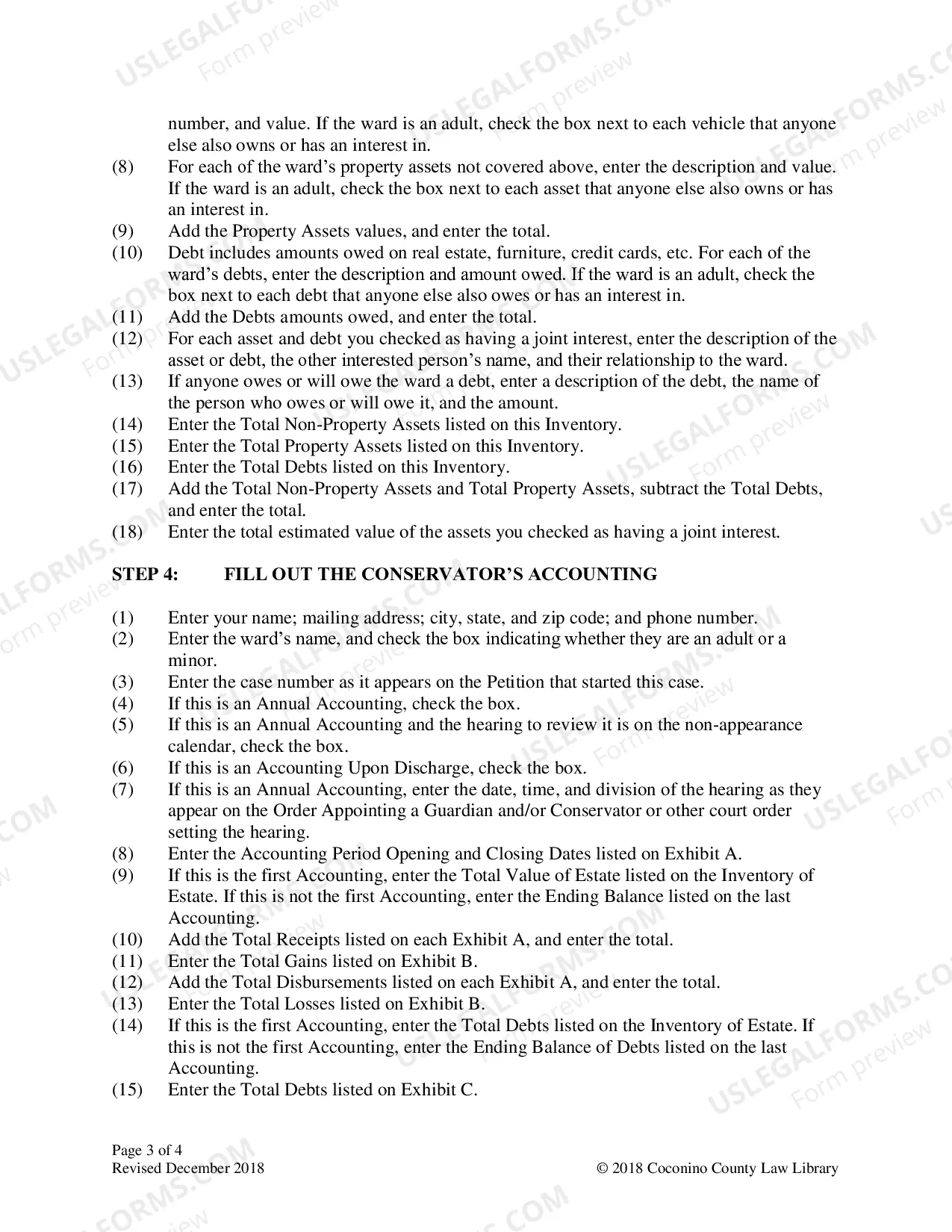 Preview Conservator Inventory and Accounting Package