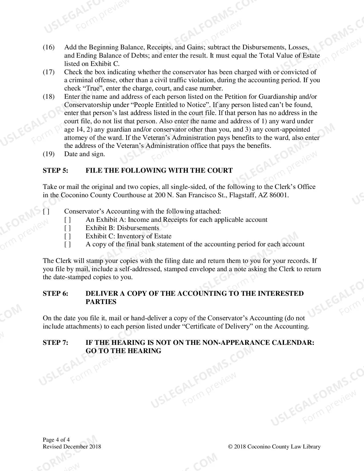 Preview Conservator Inventory and Accounting Package