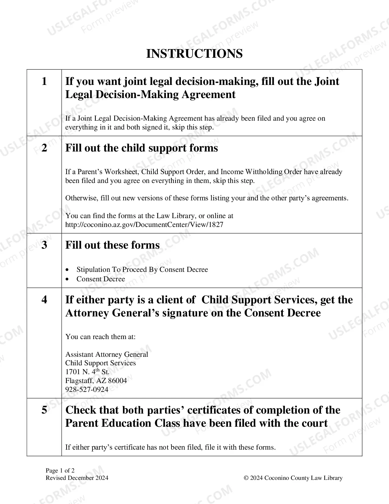 Preview Packet CONSENT DECREE FOR DIVORCE OR LEGAL SEPARATION WITH CHILDREN