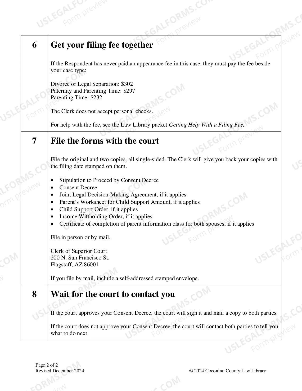 Preview Packet CONSENT DECREE FOR DIVORCE OR LEGAL SEPARATION WITH CHILDREN