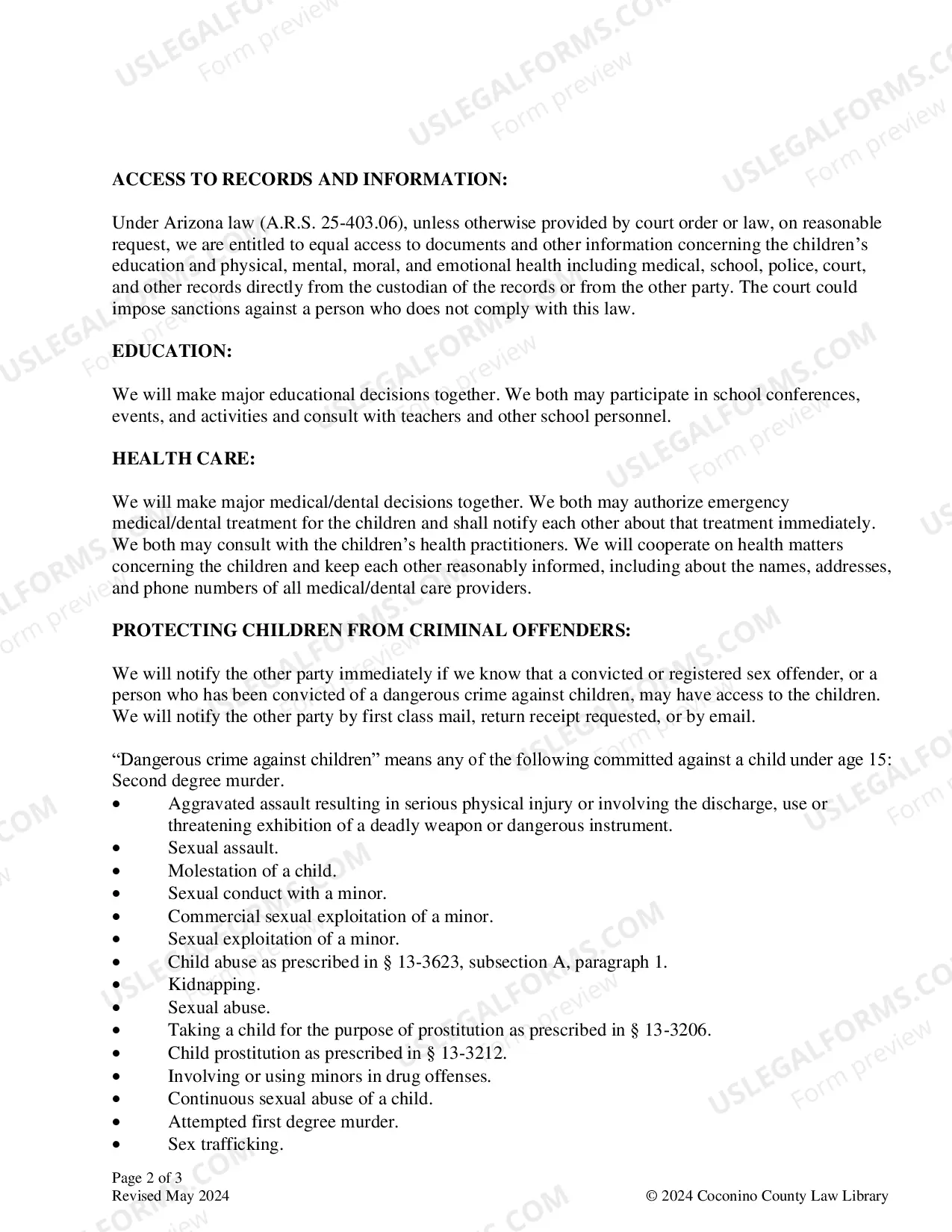 Preview Packet CONSENT DECREE FOR DIVORCE OR LEGAL SEPARATION WITH CHILDREN