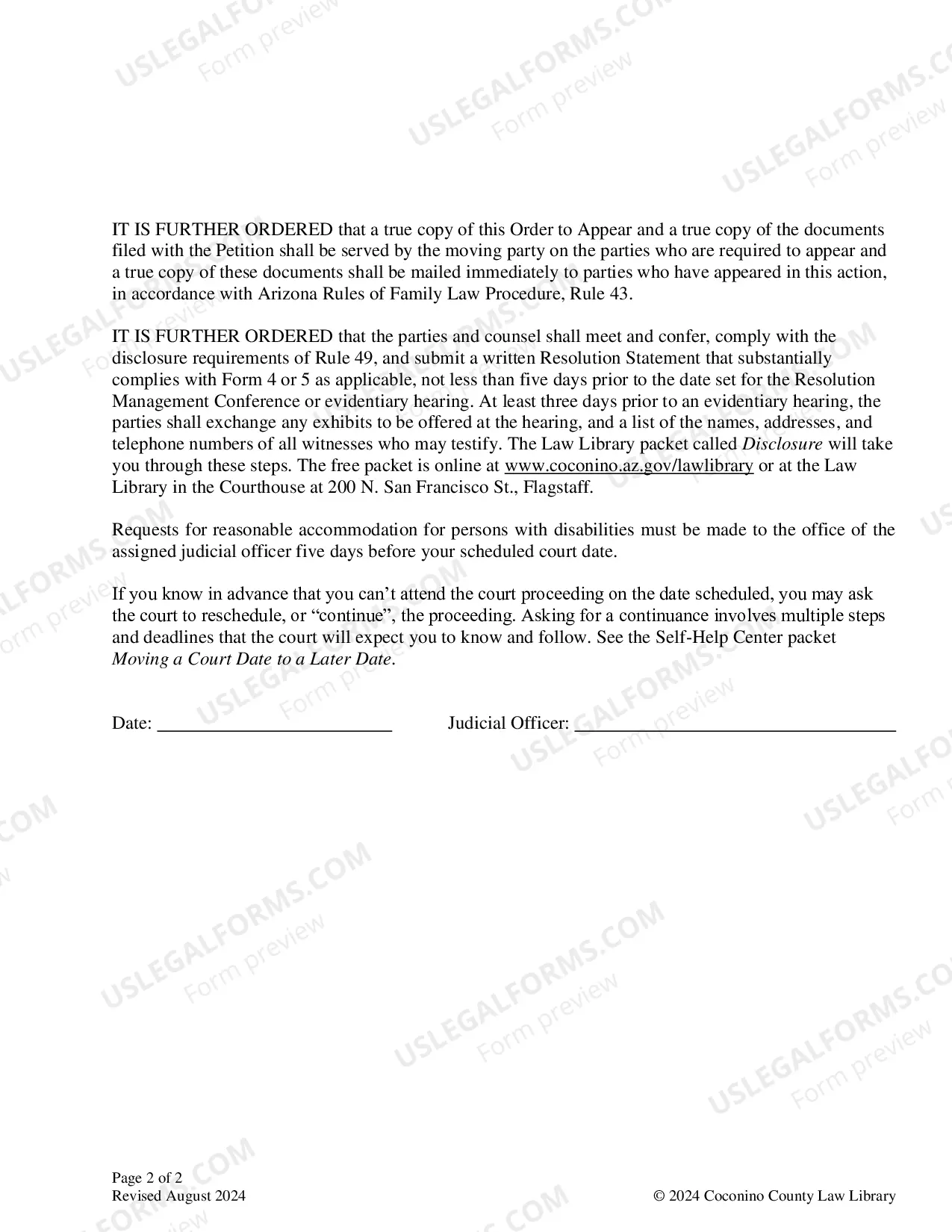 Preview Packet TEMPORARY PARENTING TIME, LEGAL DECISION-MAKING, OR CHILD SUPPORT