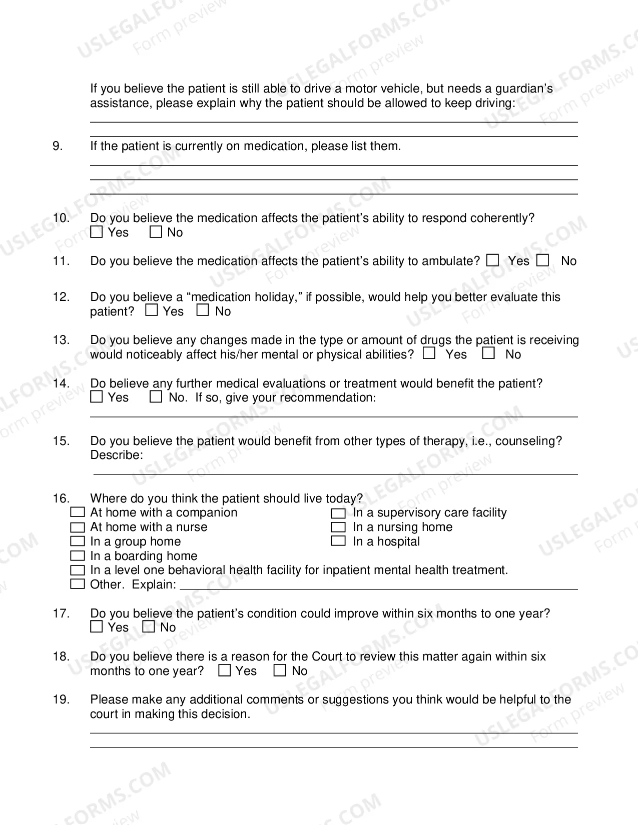 Preview Health Professionals Report