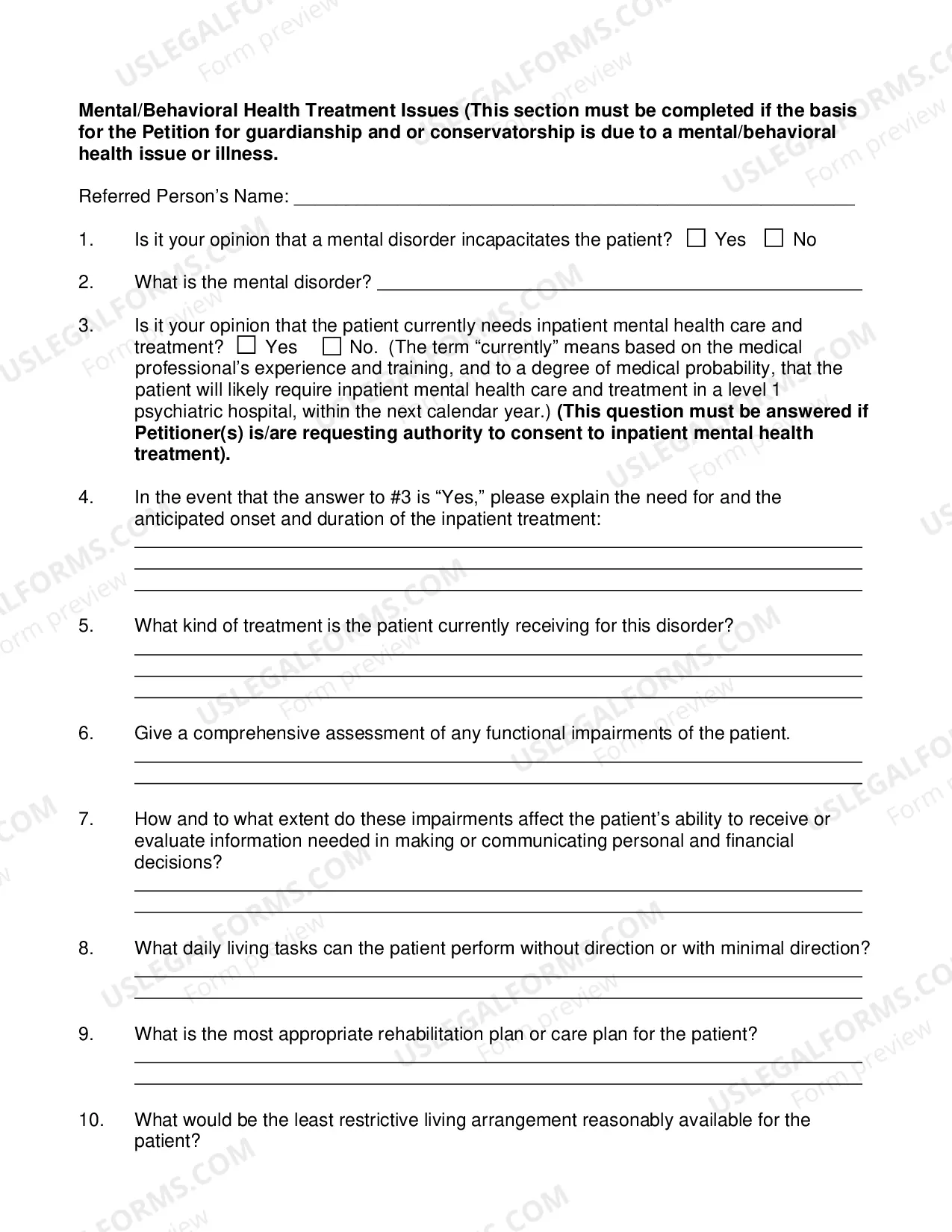 Preview Health Professionals Report
