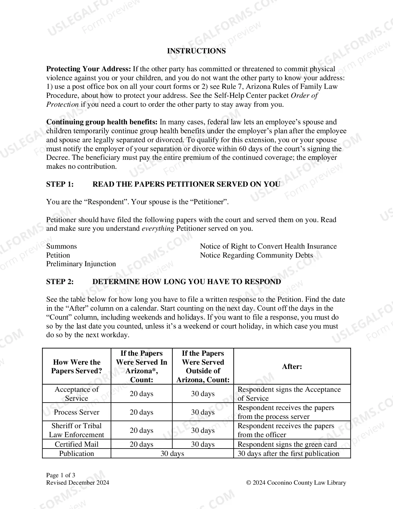 Preview Divorce Without Children Packet
