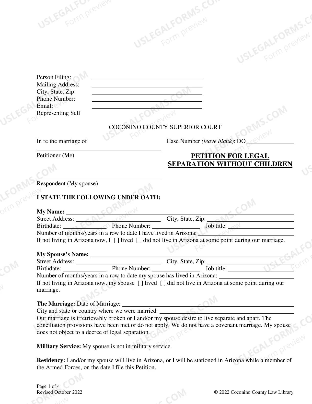 Preview Preliminary Injunction (Divorce Or Legal Separation)