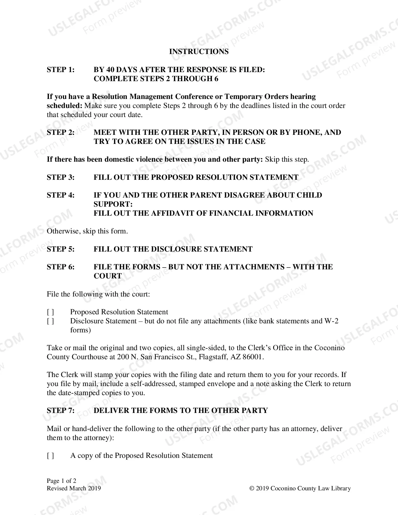 Preview Proposed Resolution Statement