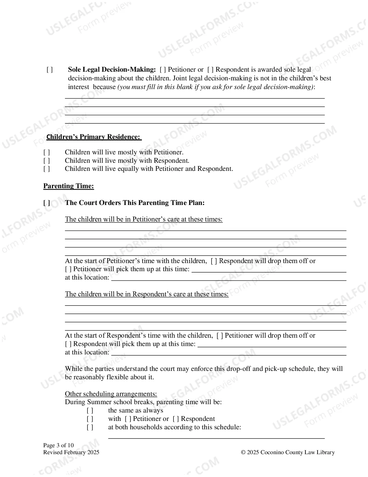 Preview Request For Default Hearing