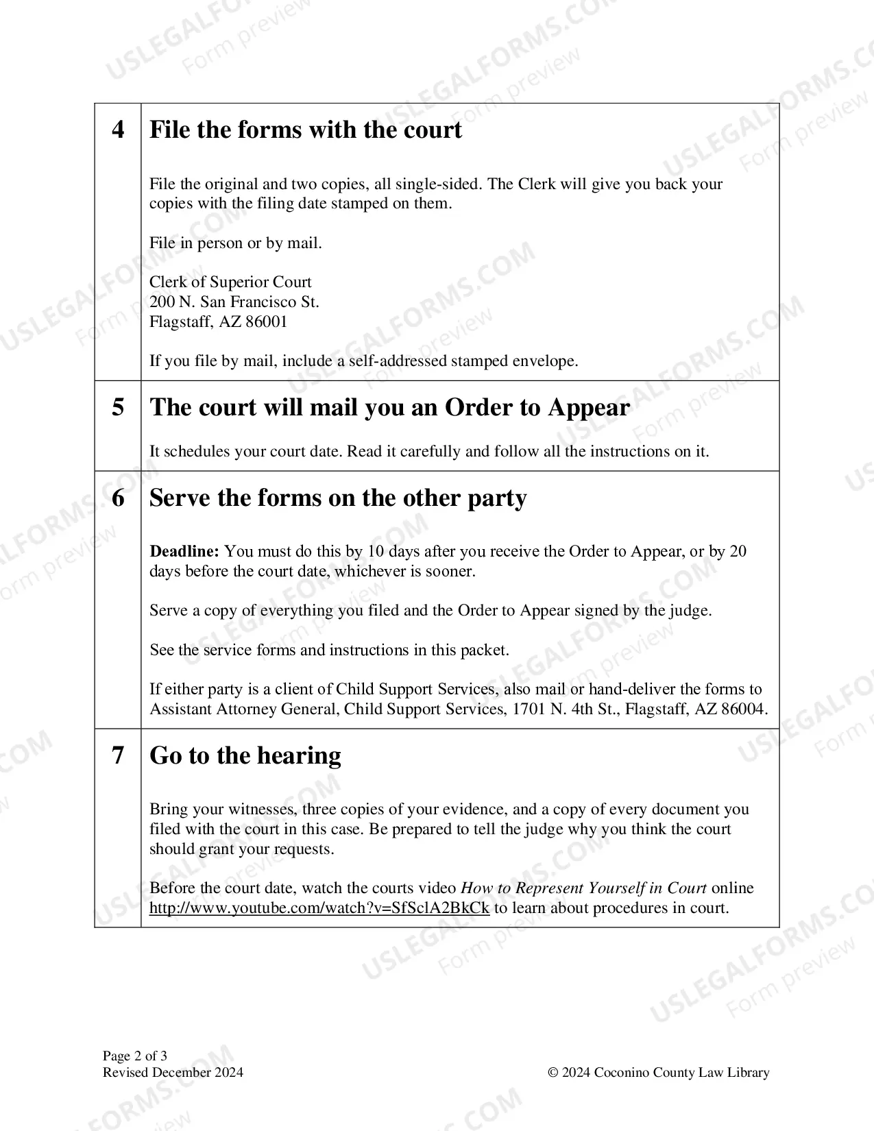 Preview Request For Order Granting Or Denying Custody Hearing