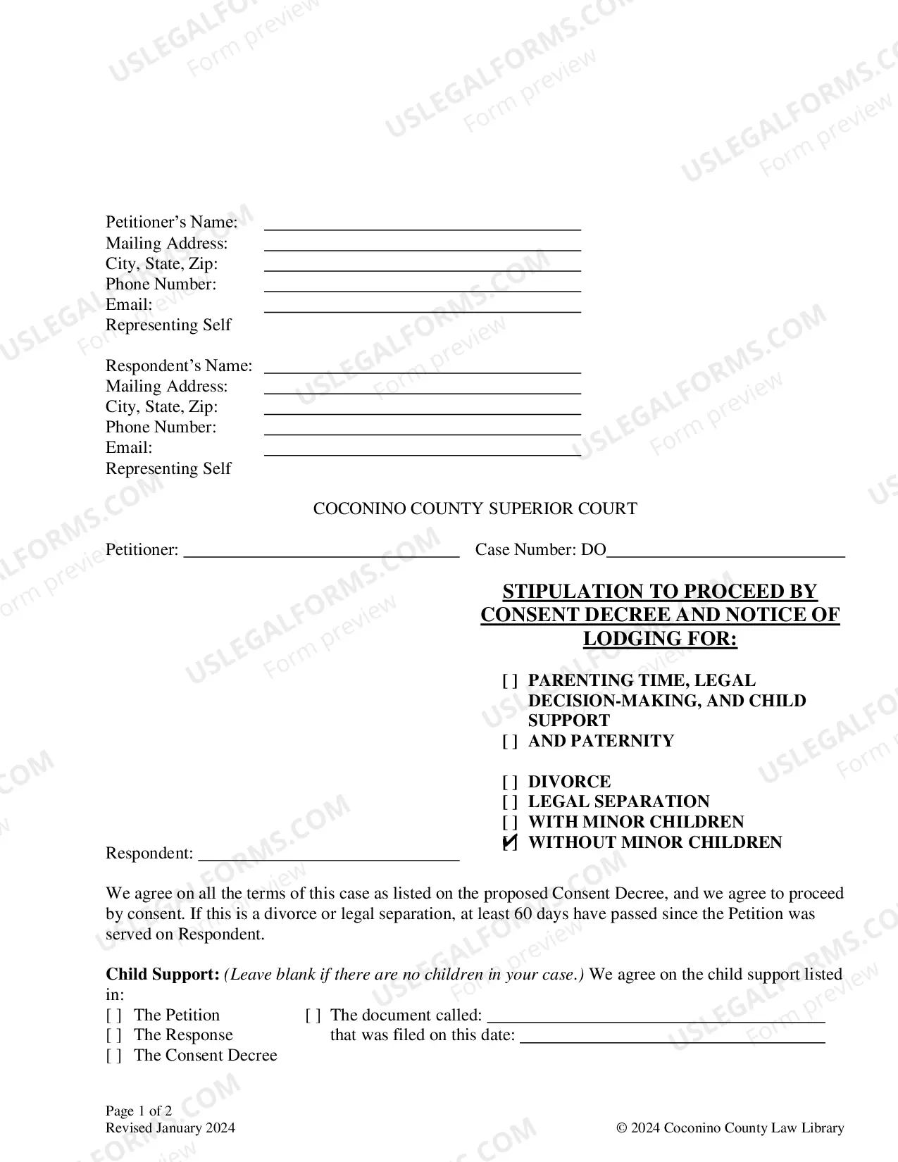 Preview Stipulation To Proceed By Consent Decree Of