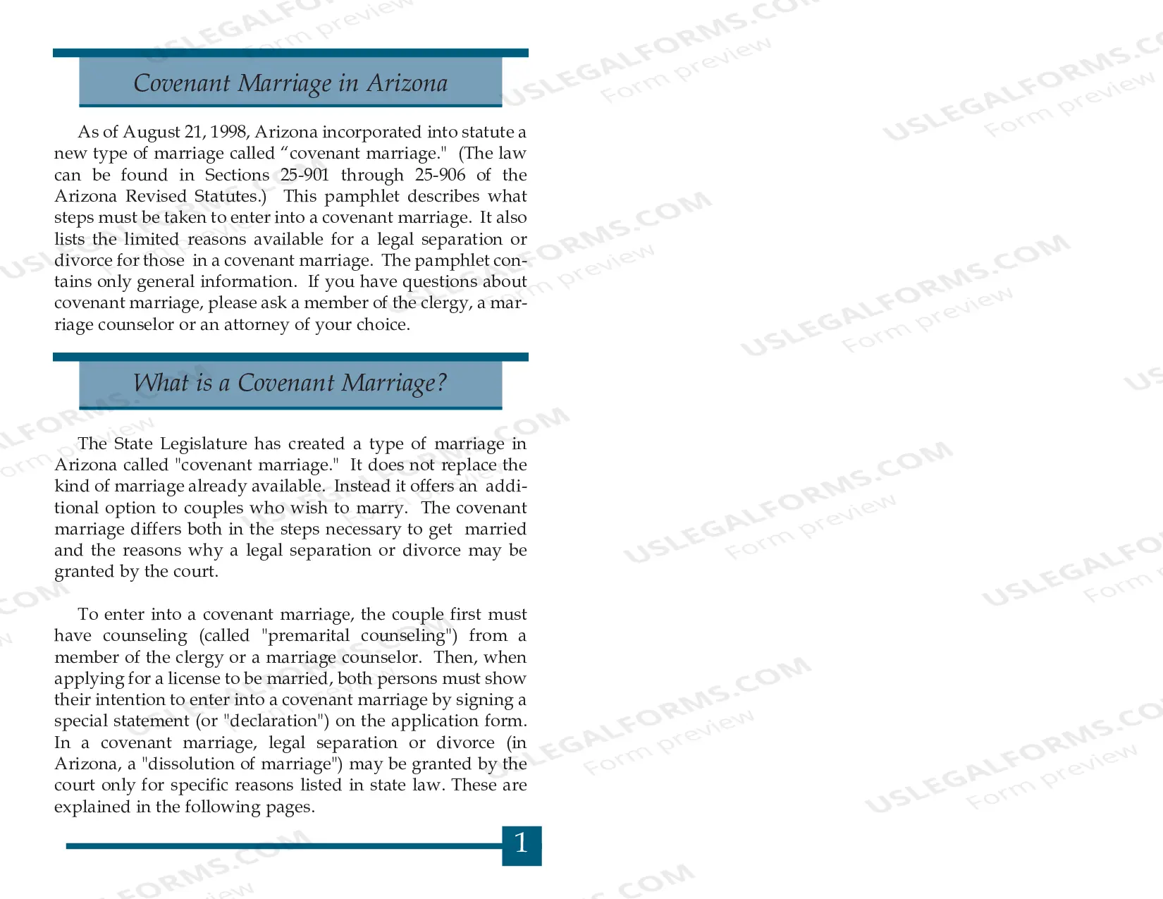 Preview Covenant Marriage: What Is It?