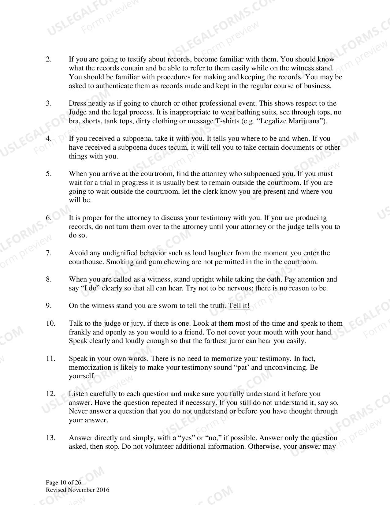Preview Representing Yourself in Court
