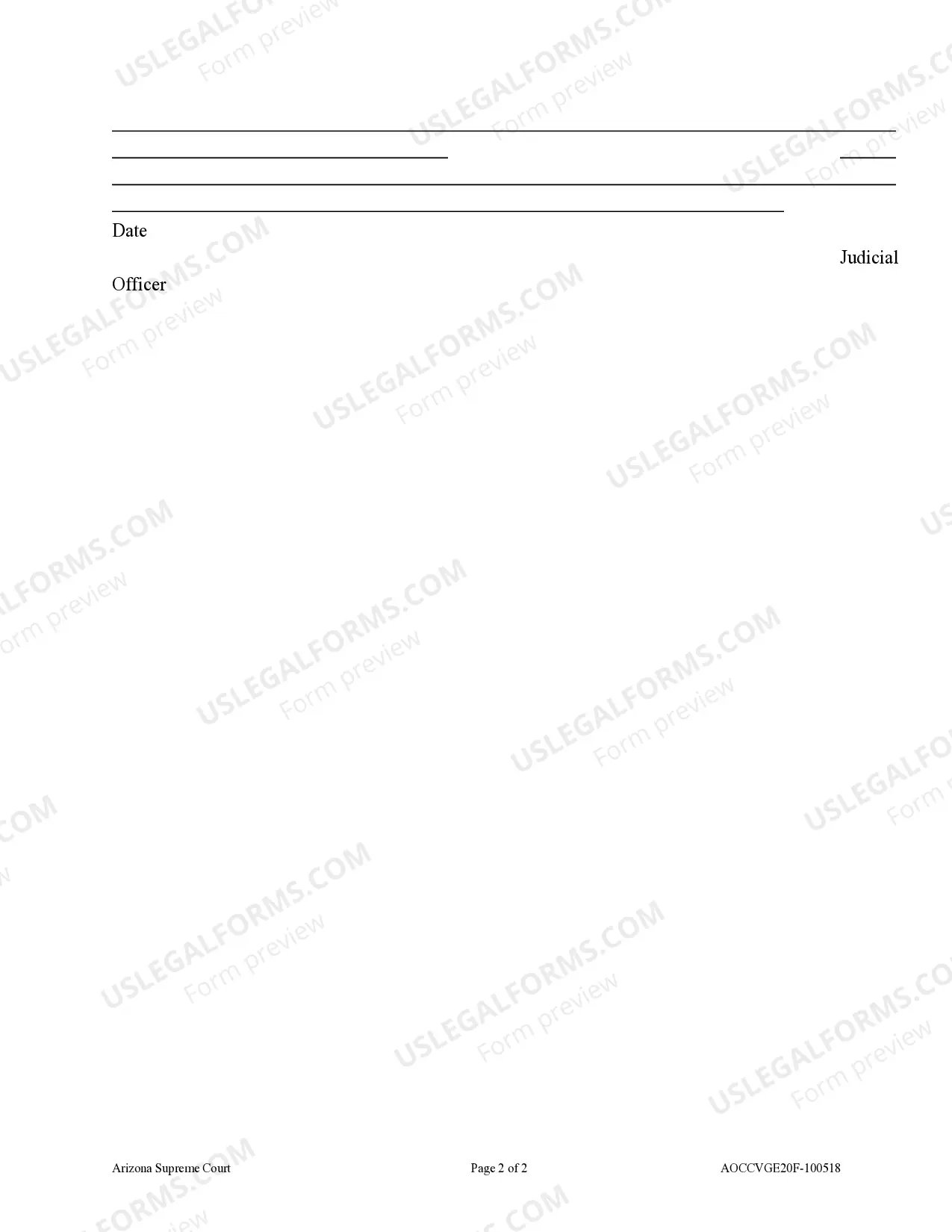 Preview Order Discharging Garnishee