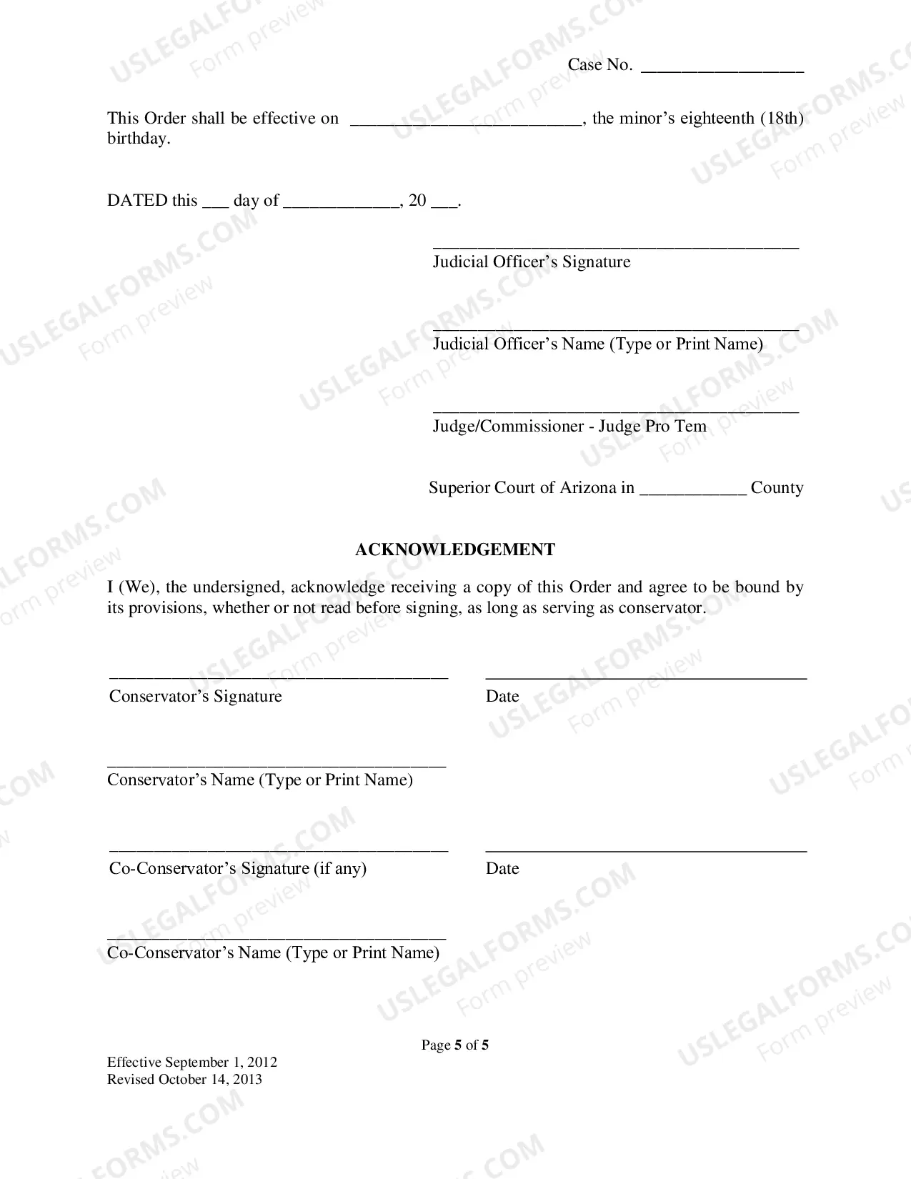 Preview Court Order Terminating
