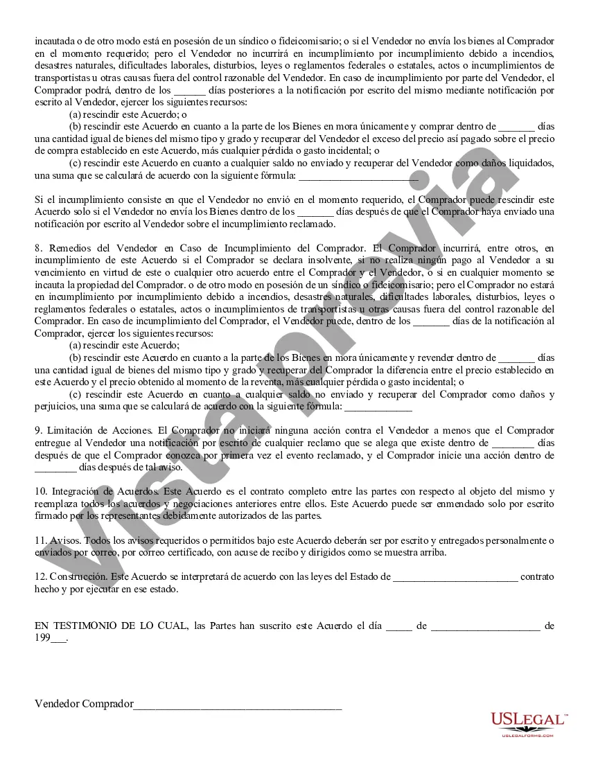 Preview Venta de Bienes, General