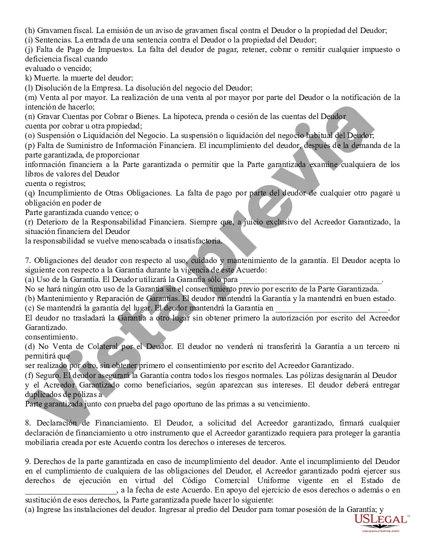 Preview Acuerdo de seguridad