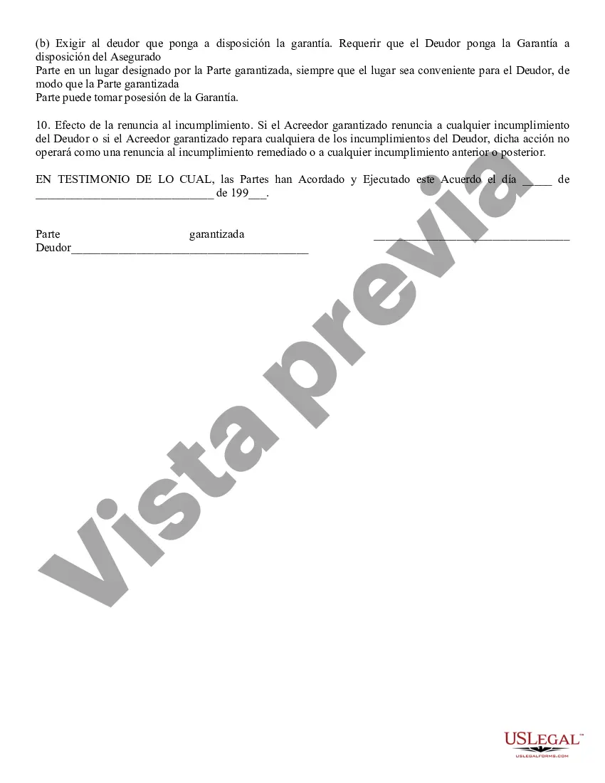 Preview Acuerdo de seguridad