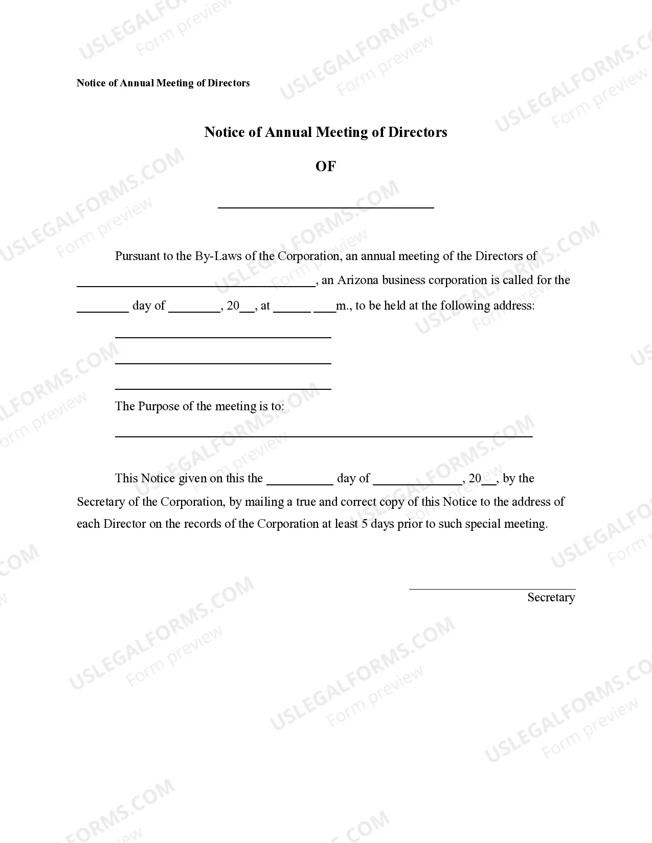 Preview Notices, Resolutions, Simple Stock Ledger and Certificate