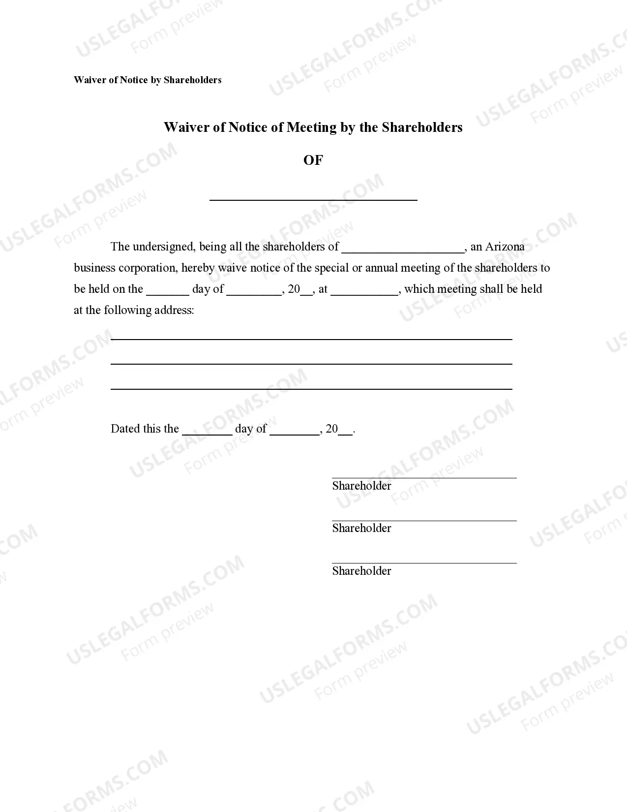 Preview Notices, Resolutions, Simple Stock Ledger and Certificate