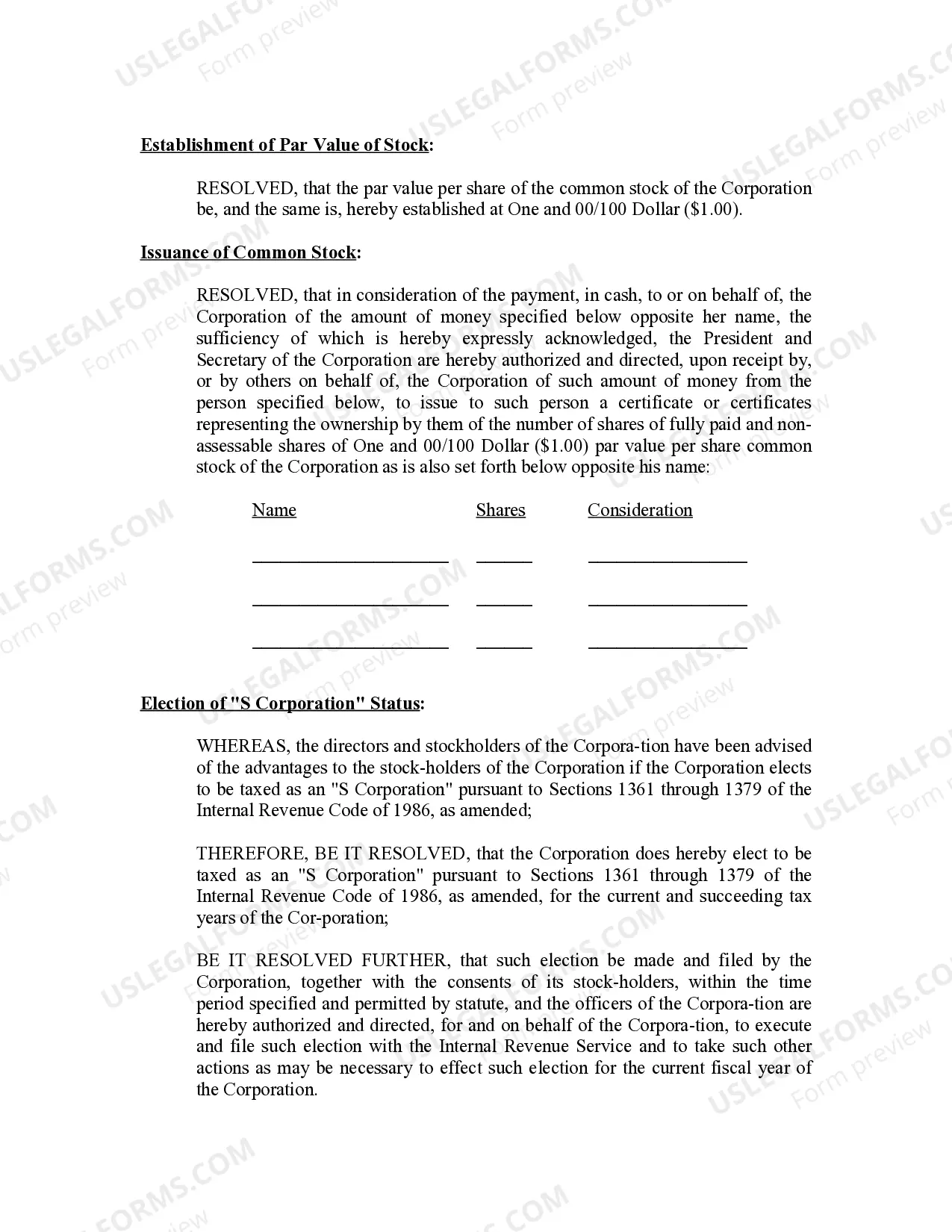 Preview Minutes for Organizational Meeting