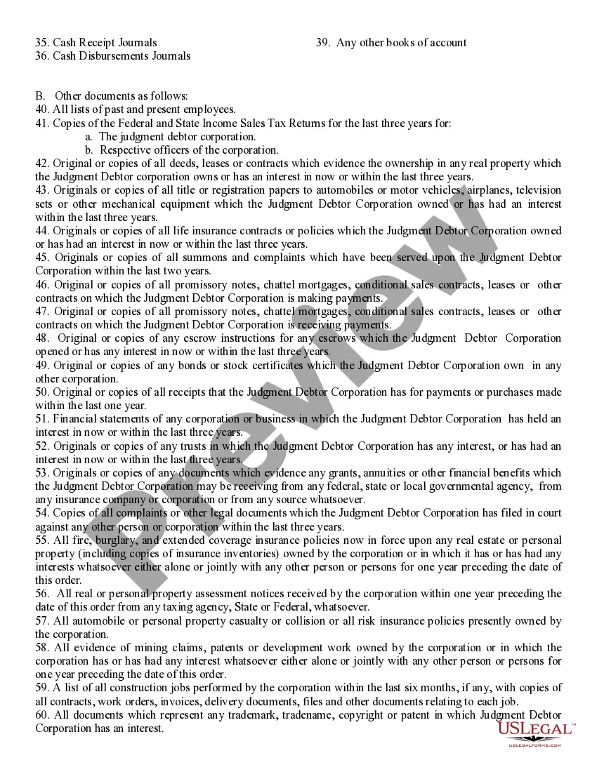 Get List of Documents in Supplemental Proceedings Preview List of Documents in Supplemental Proceedings