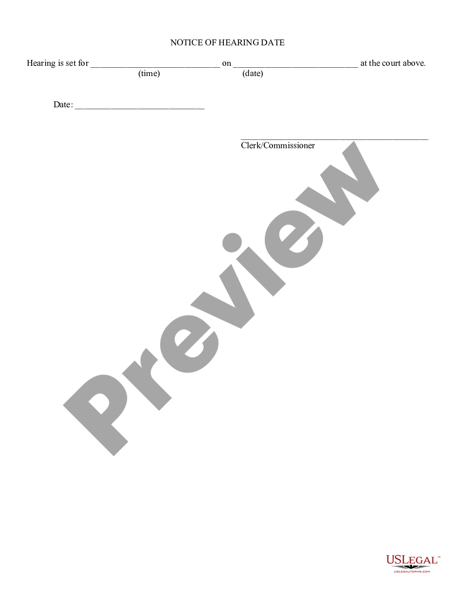 page 1 Request and Notice of Hearing on Garnishment Earnings Statement preview