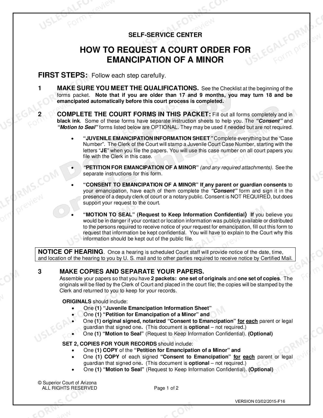 Preview Emancipation of Minor