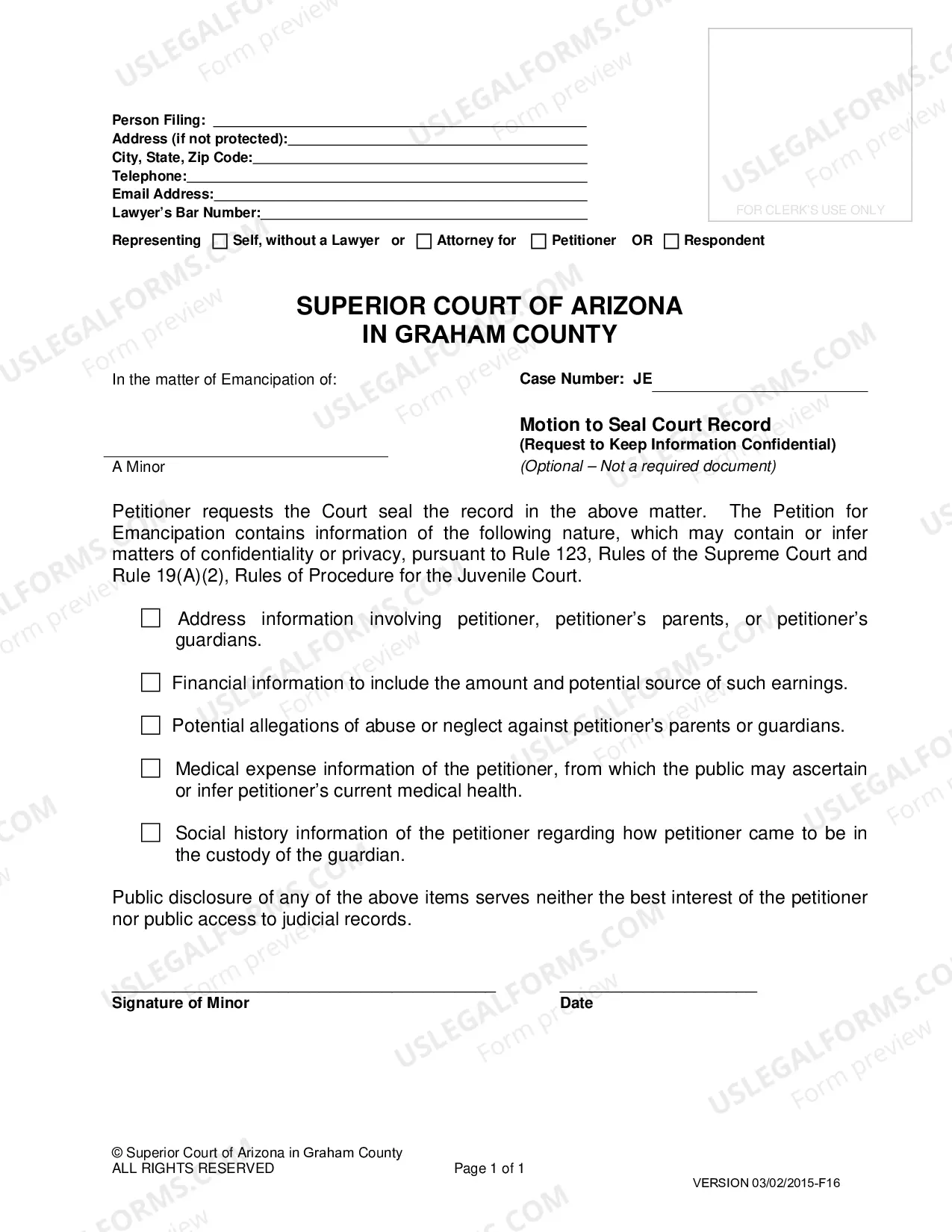 Preview Emancipation of Minor