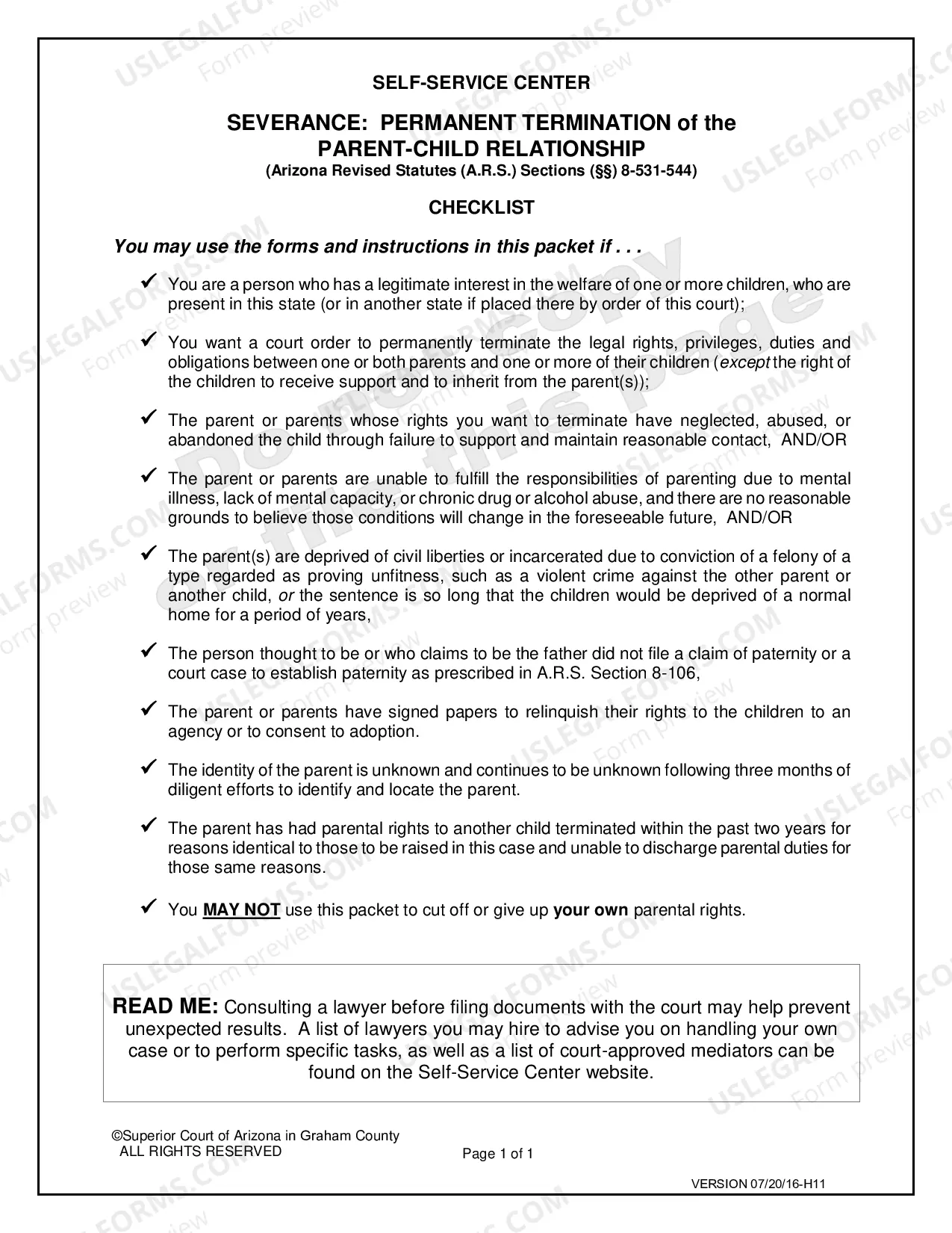 Preview Severance of Parental Rights
