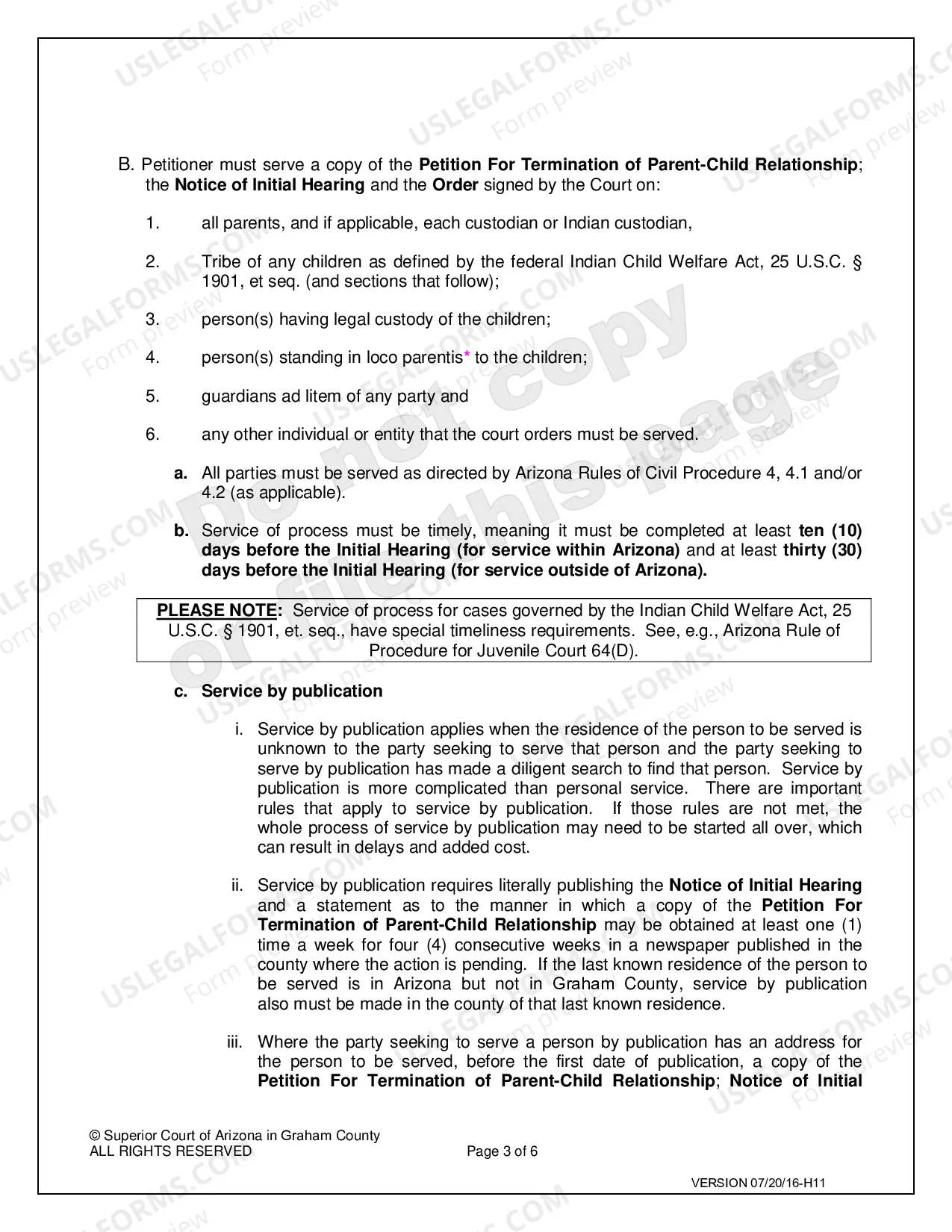 Preview Severance of Parental Rights