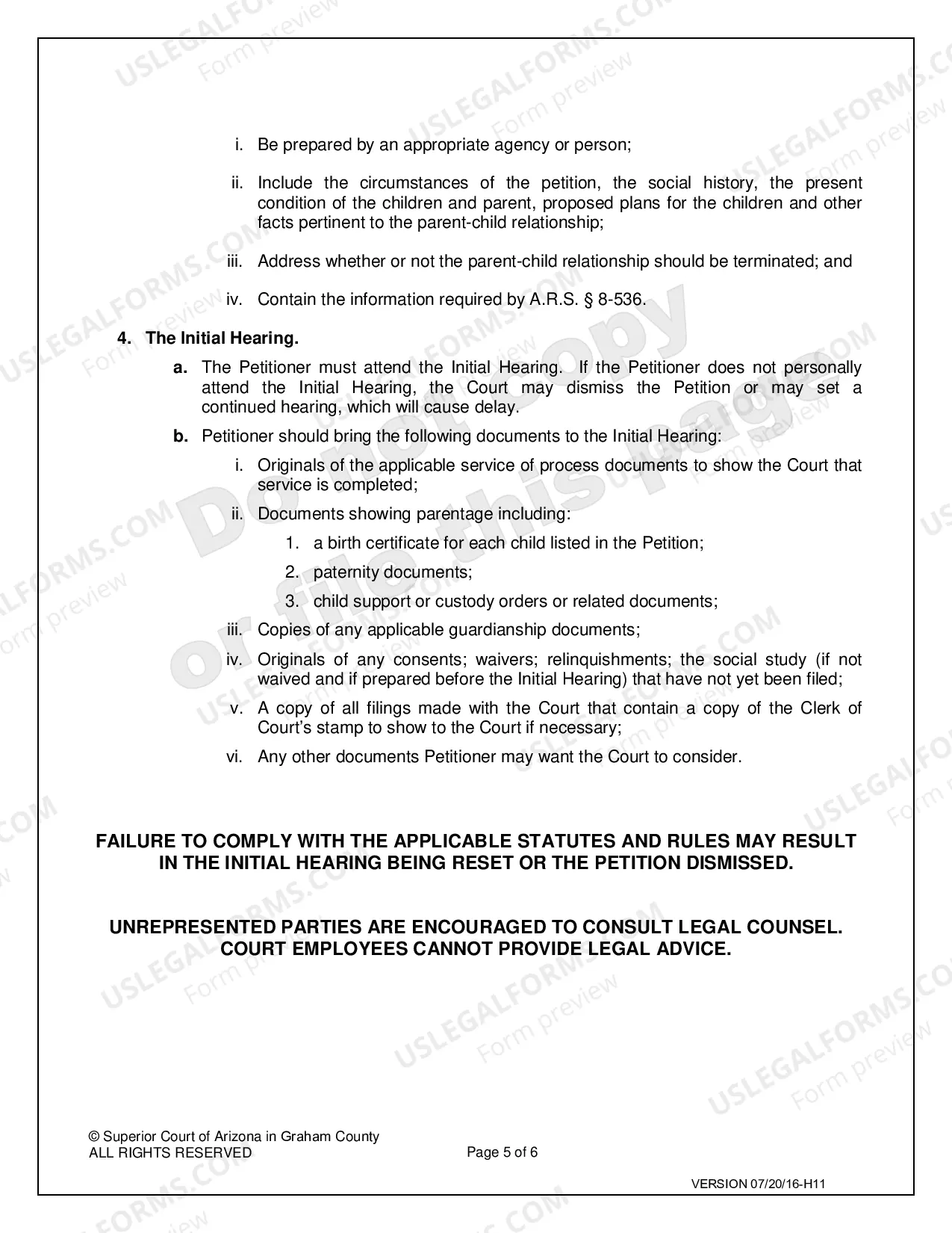 Preview Severance of Parental Rights