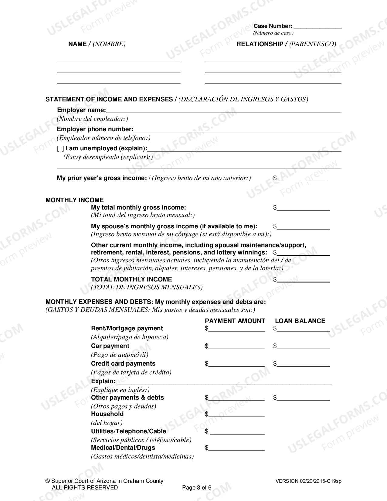 Preview Deferment / Exemptions (At the beginning of a case) C19-Spanish